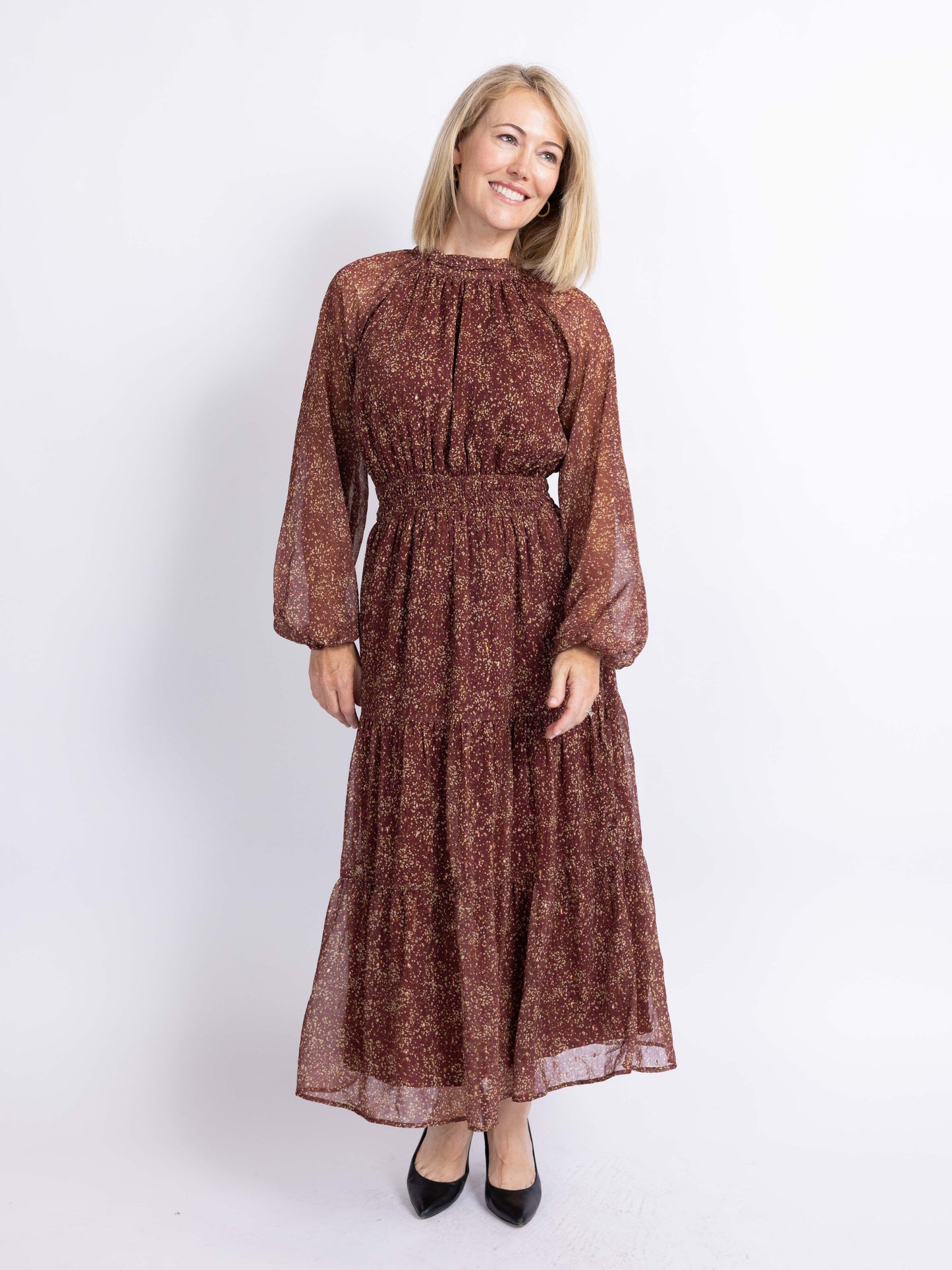 Candlelight Tiered Midi Dress