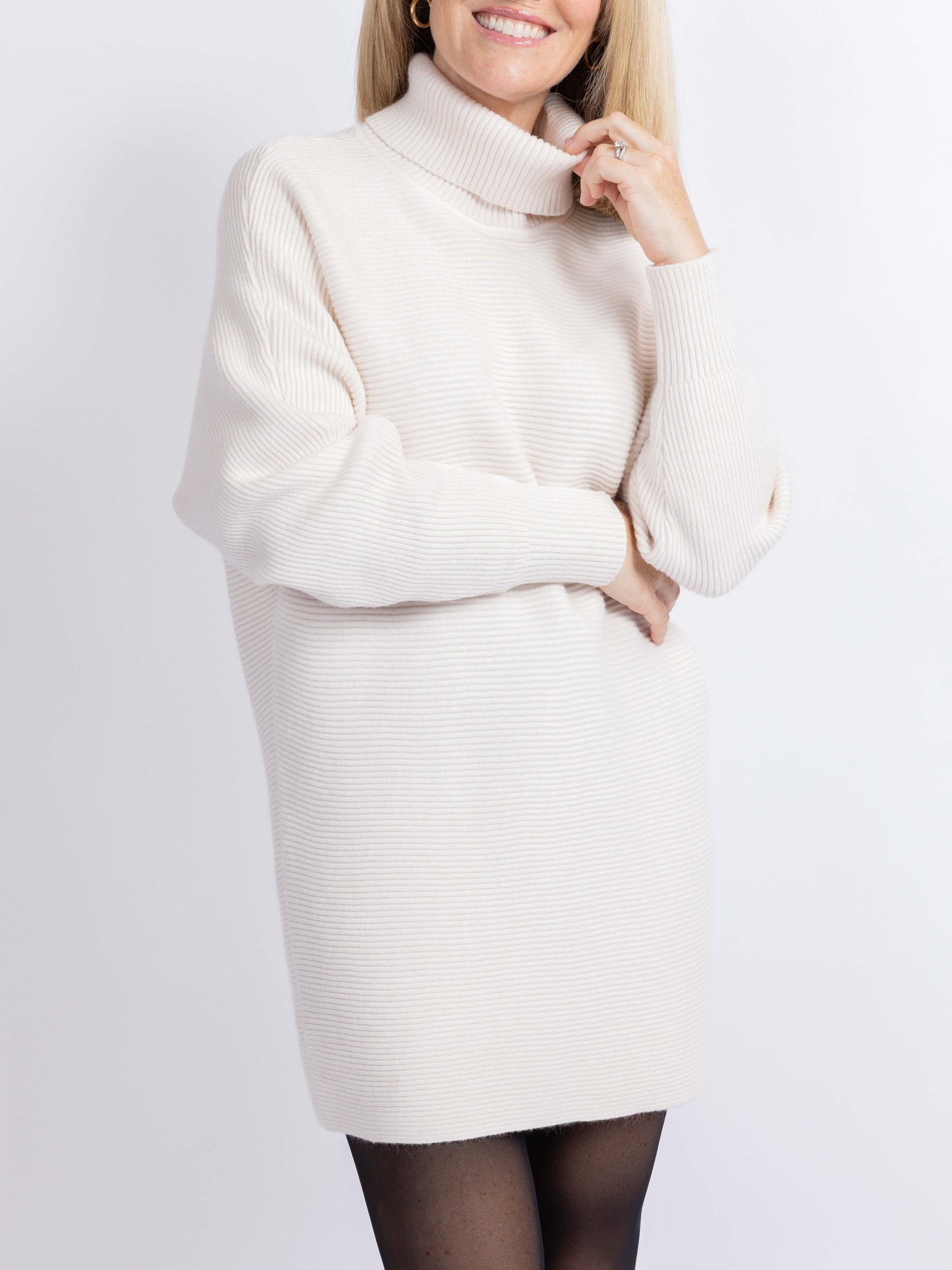 Anya Turtleneck Tunic Sweater