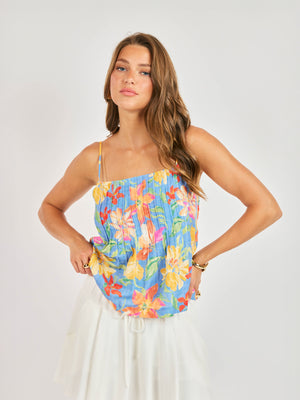 Beach Cowgirl Pleated Cami