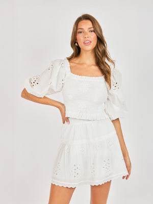 Bloomfield Smocked Top