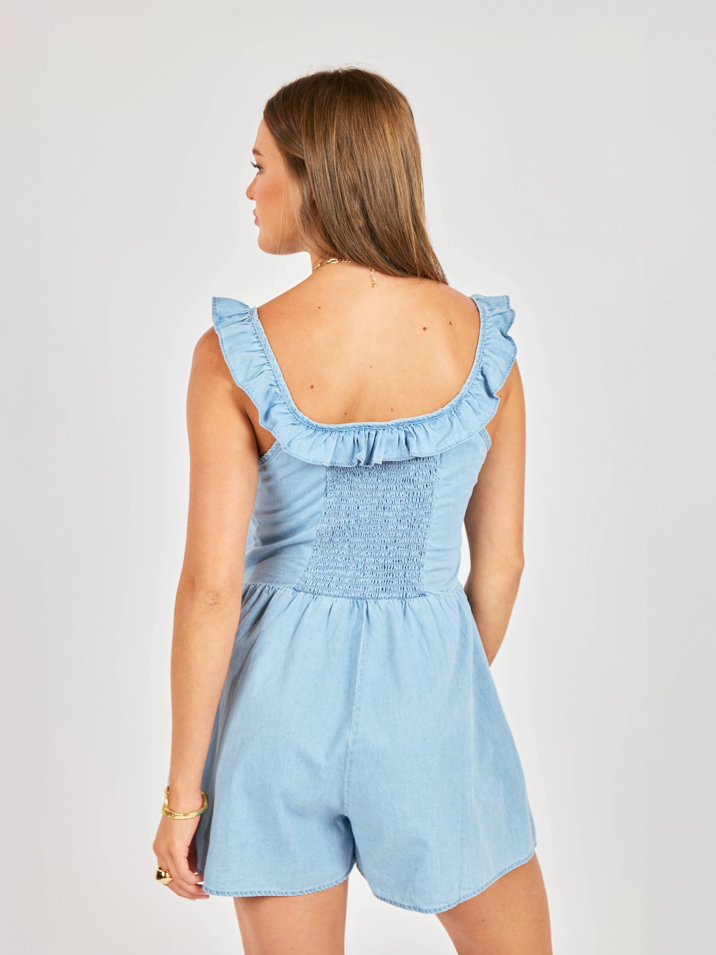 Soft Breeze Chambray Romper