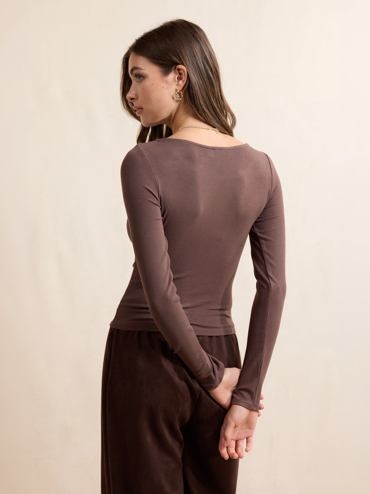 Ronan Boatneck Top - back crop view