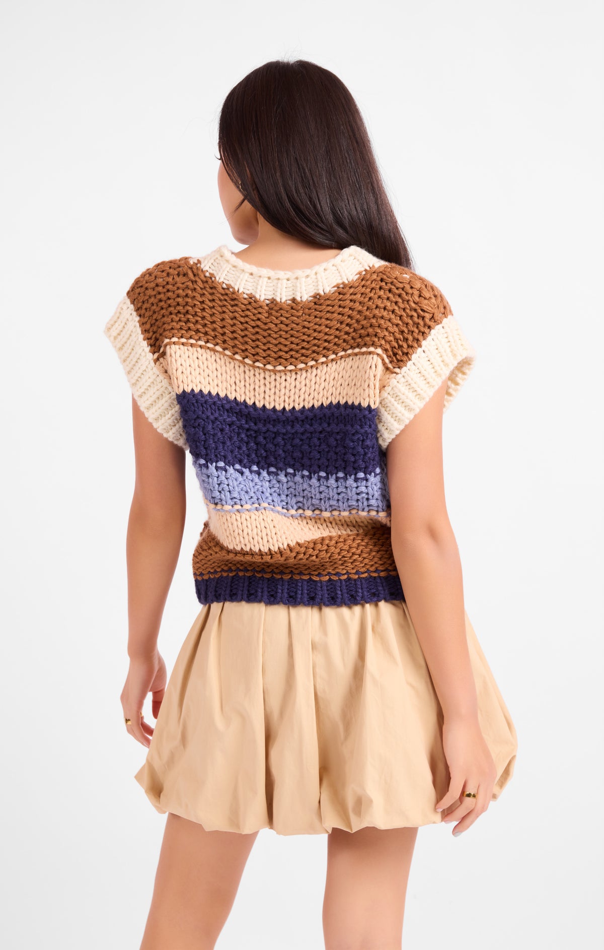 Bookmark Stripe Sweater Vest