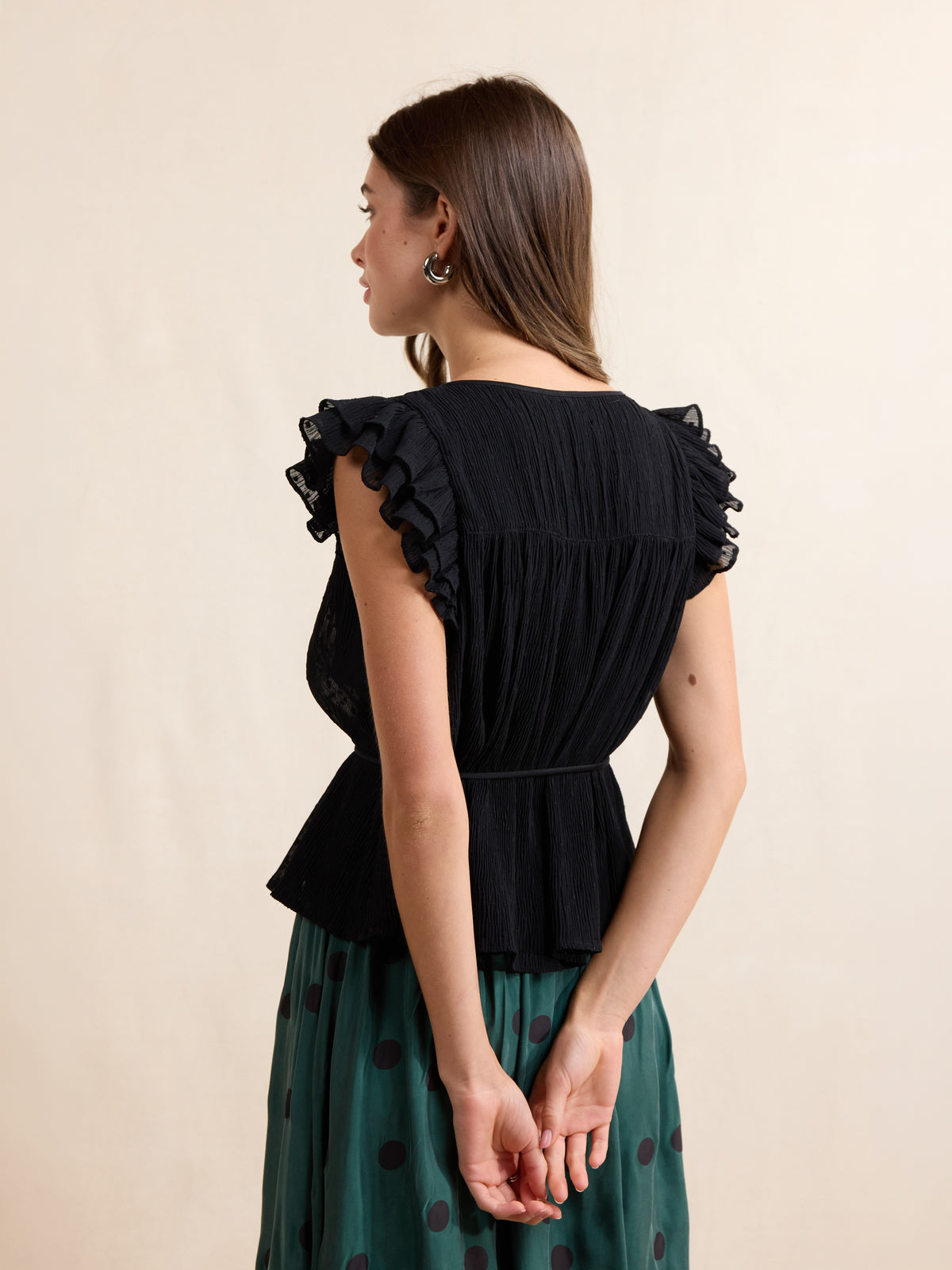 Nightcap Ruffle Sleeve Blouse