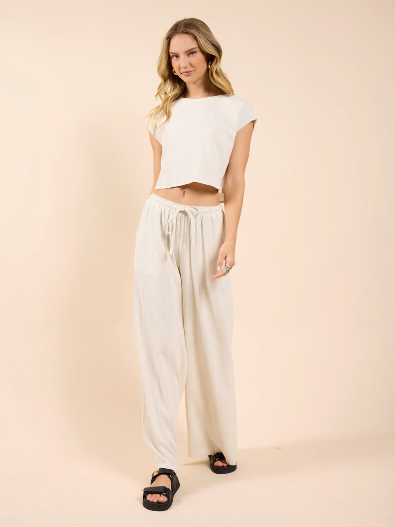 Sugarloaf Sleeveless Linen Top