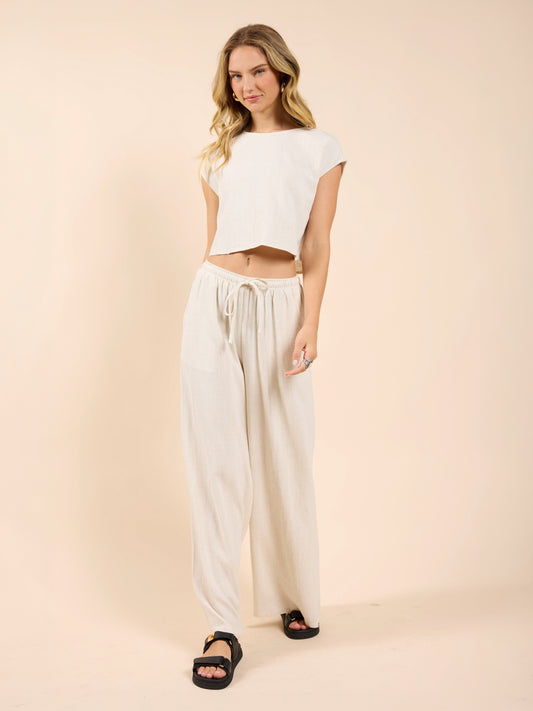 Sugarloaf Sleeveless Linen Top