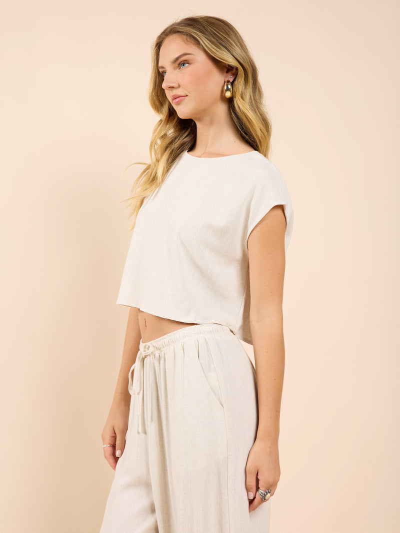 Sugarloaf Sleeveless Linen Top