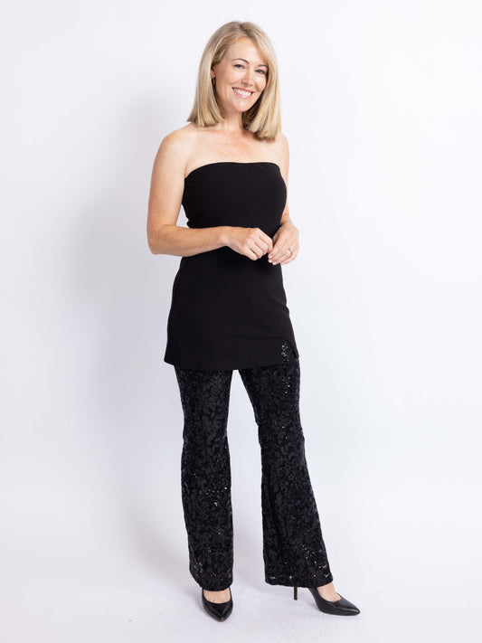 Stardom Strapless Sequin Jumpsuit