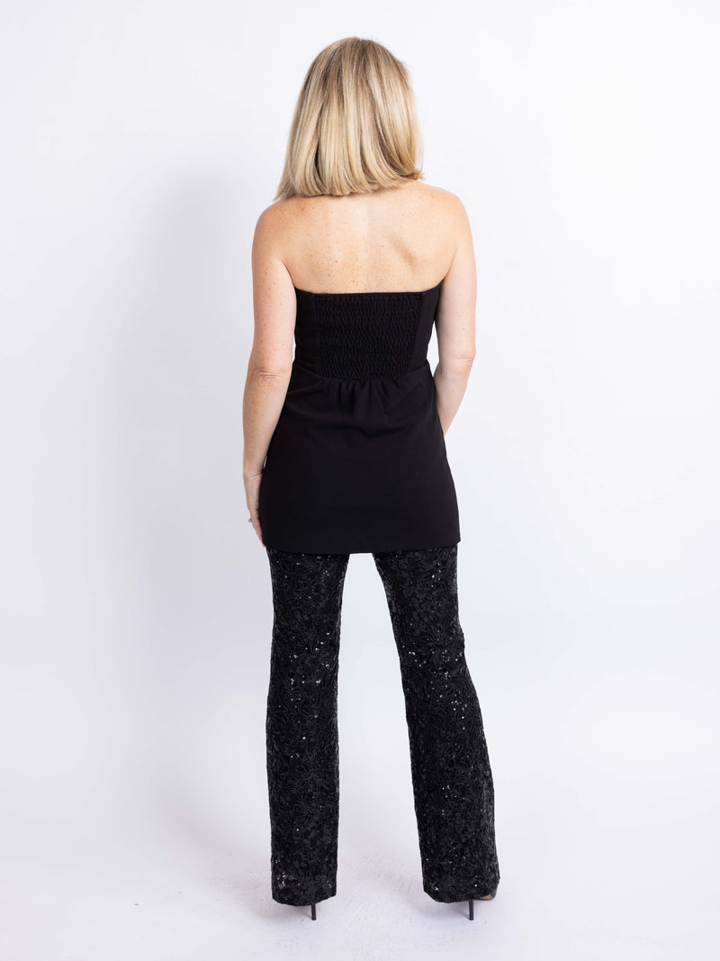 Stardom Strapless Sequin Jumpsuit