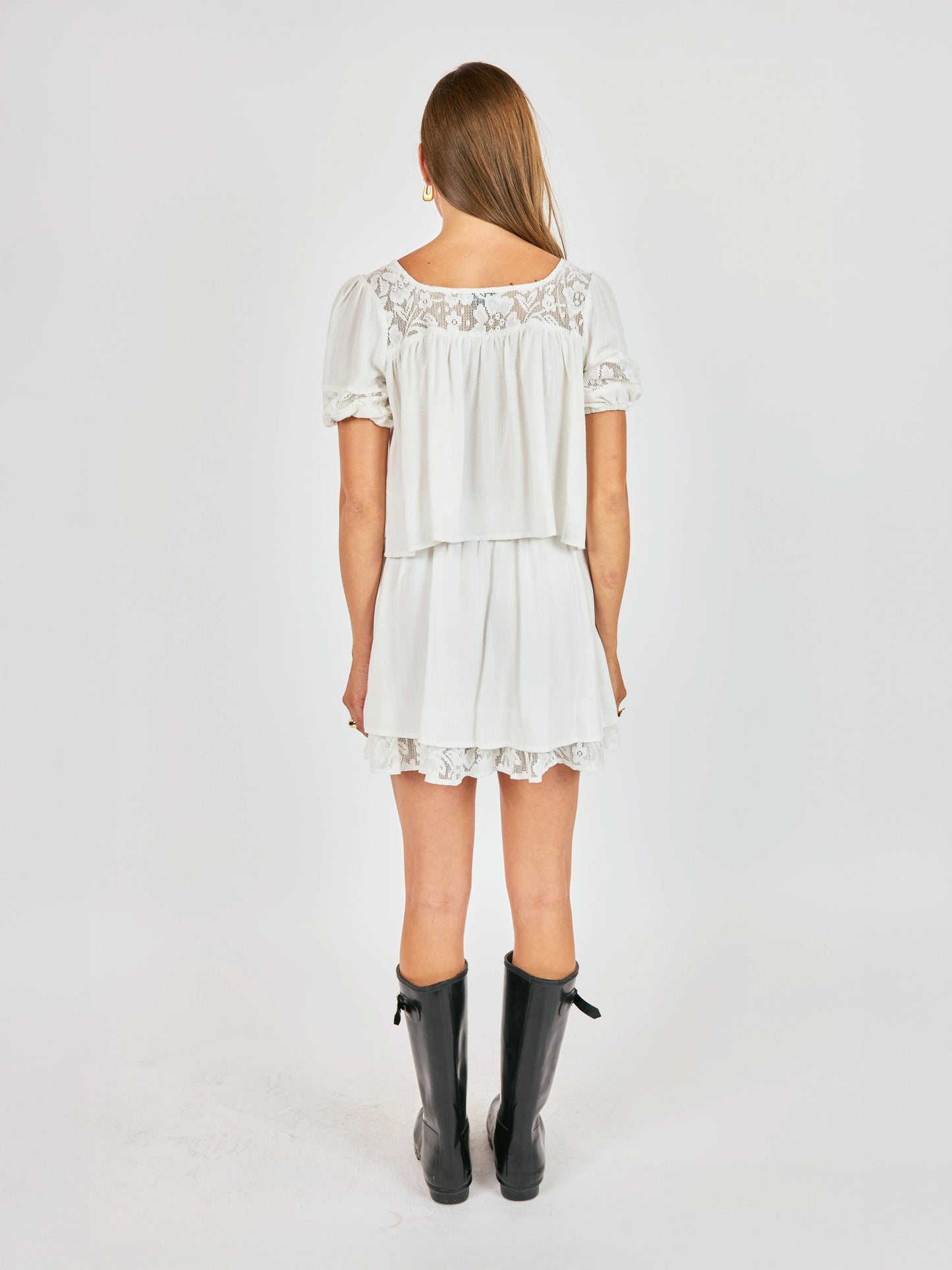 Misty Lace Inset Top