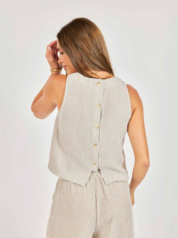 Garden Sun Button Tank