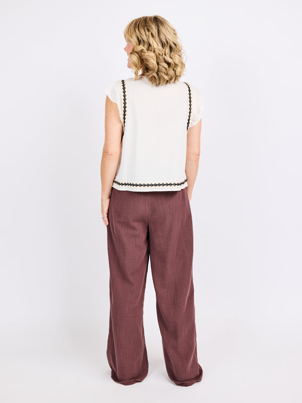 Memory Lane Ruffle Top