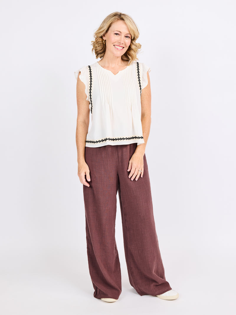 Memory Lane Ruffle Top