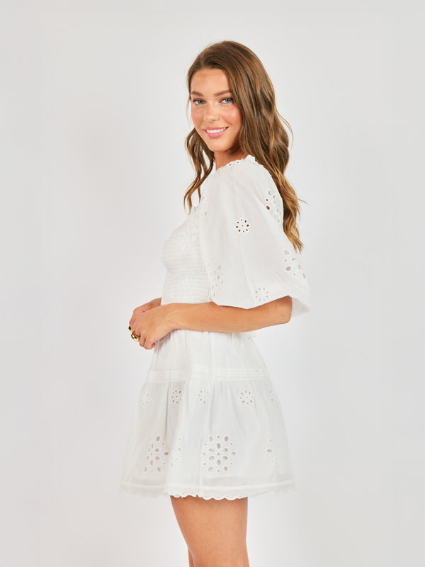 Bloomfield Smocked Top