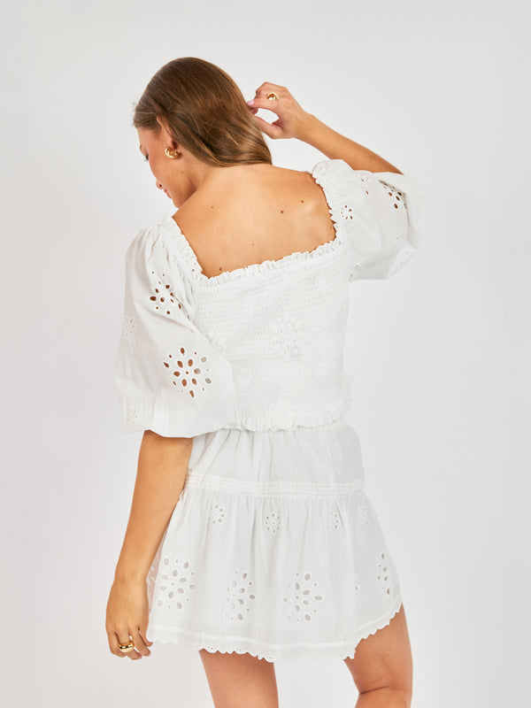 Bloomfield Smocked Top