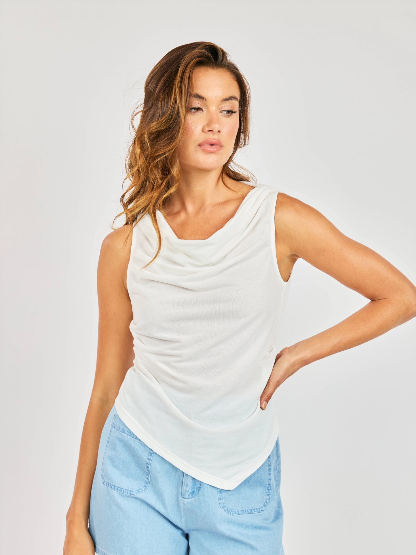 Faithful Cowl Neck Tank