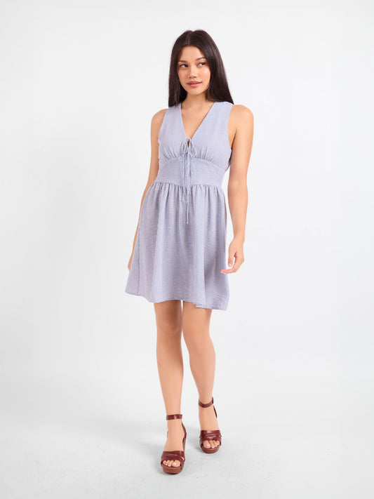 Garden Sun Tie Mini Dress