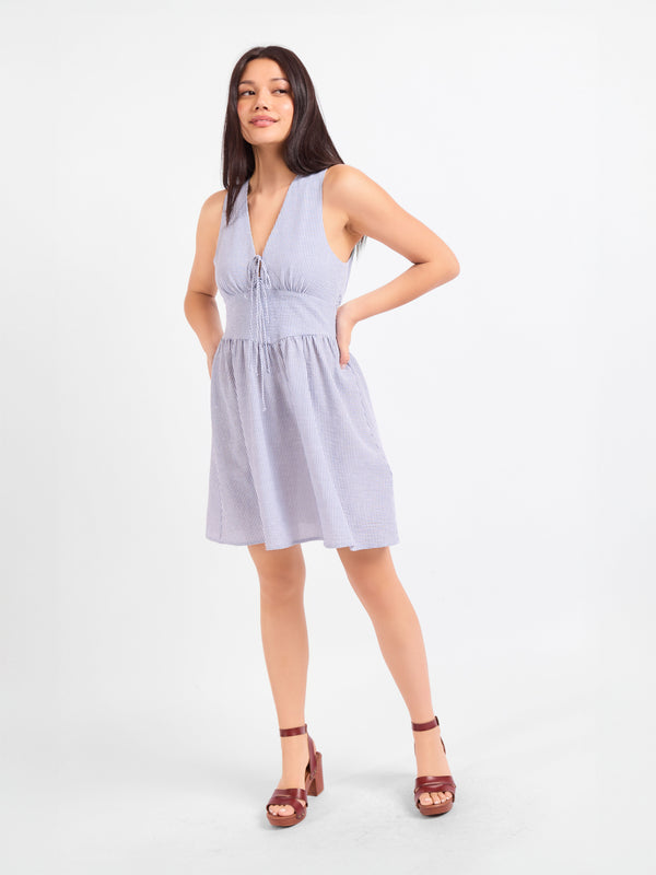 Garden Sun Tie Mini Dress