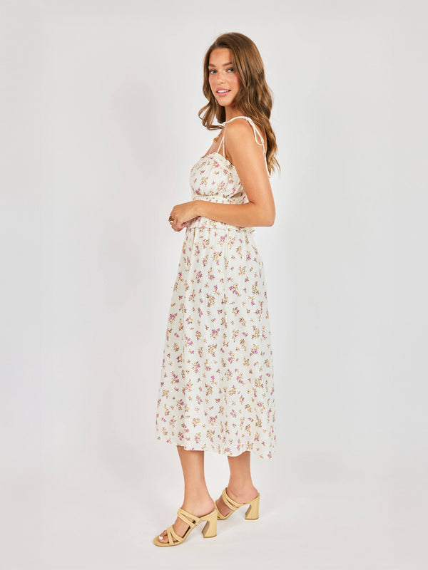 Bouquet Sweetheart Midi Dress