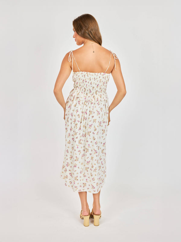 Bouquet Sweetheart Midi Dress