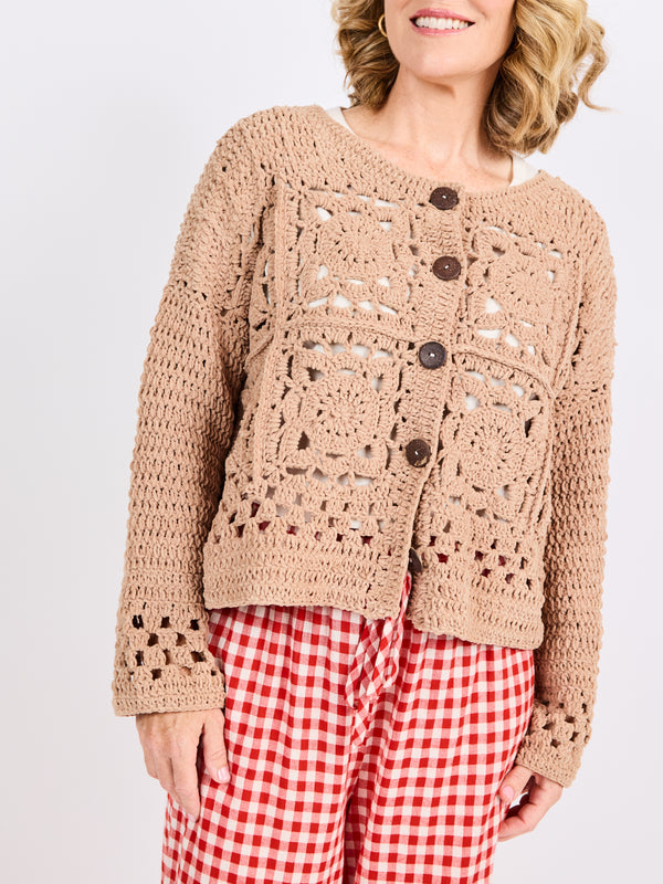 Caudalie Handknit Cardi