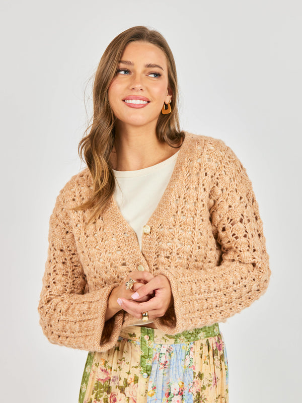 Krista Open Knit Cardi