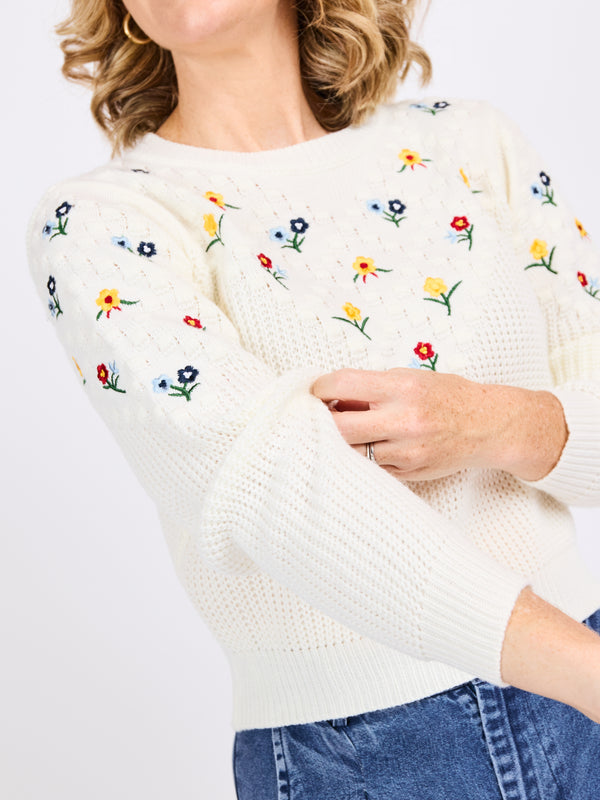 Bettie Embroidered Sweater