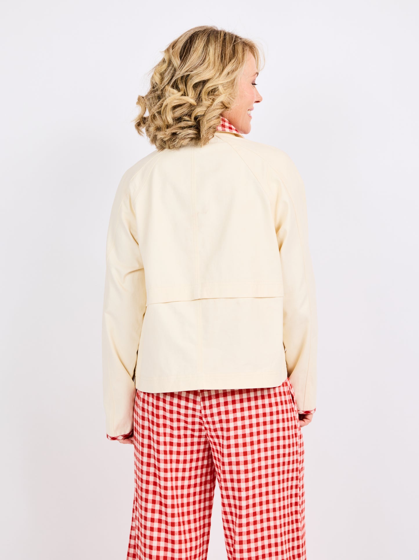Teacup Gingham Barn Jacket