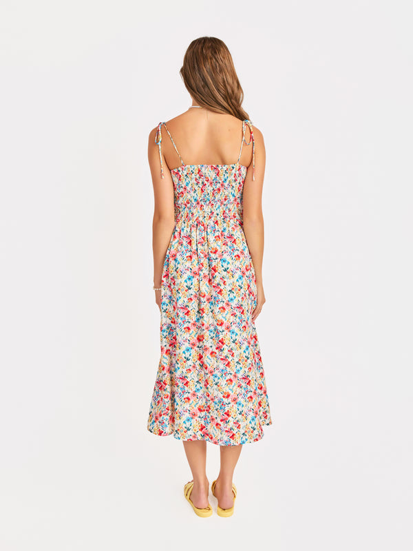 Cove Tie Straps Midi Dress