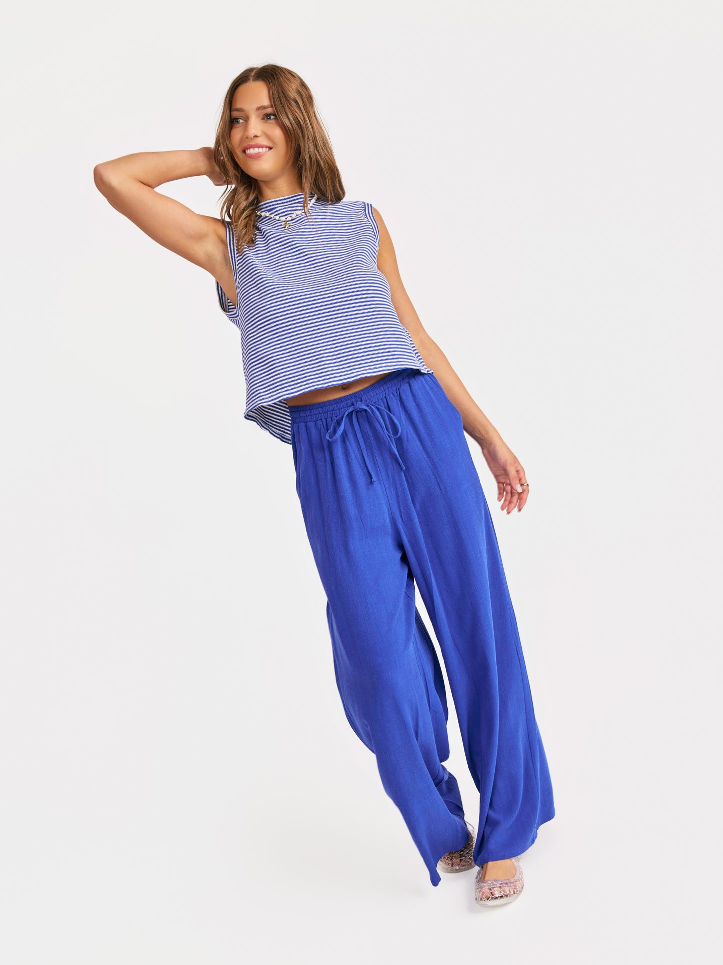 Sugarloaf Pants in Cobalt Blue - mood image