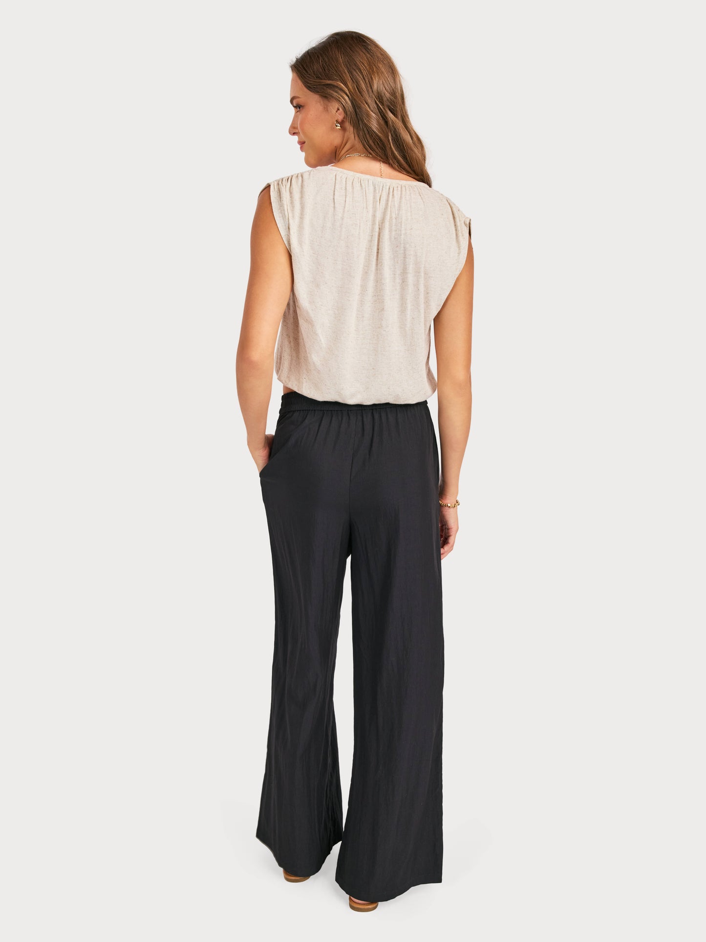 Night Bloom Pants in Black - back view