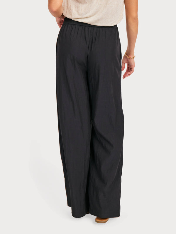 Night Bloom Pants in Black - back crop view