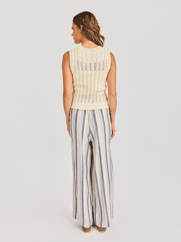 Sweetgrass Stripe Pants in Blue Multi - back view