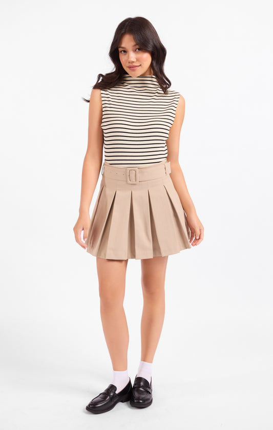 Brioche Mock Neck Knit Tank