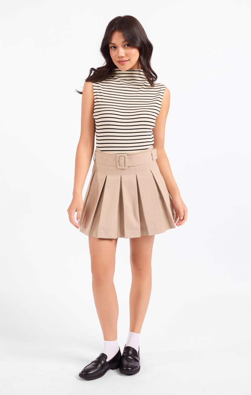 Brioche Mock Neck Knit Tank