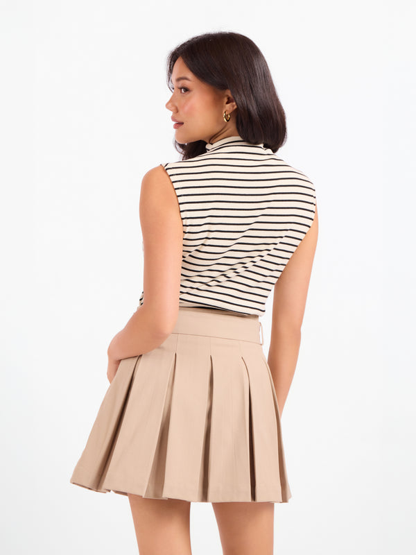 Brioche Mock Neck Knit Tank