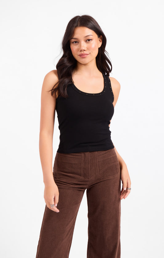Ruby Studded Knit Tank