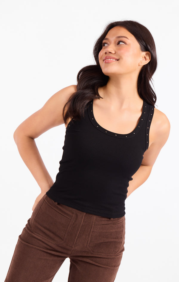 Ruby Studded Knit Tank