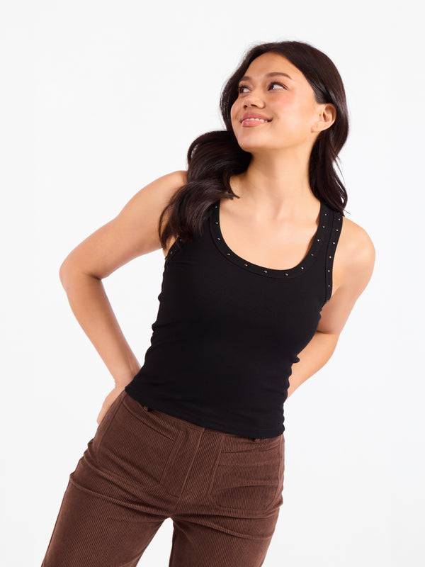 Ruby Studded Knit Tank