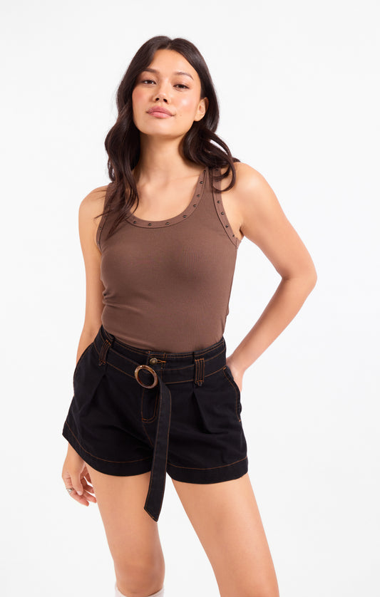 Ruby Studded Knit Tank
