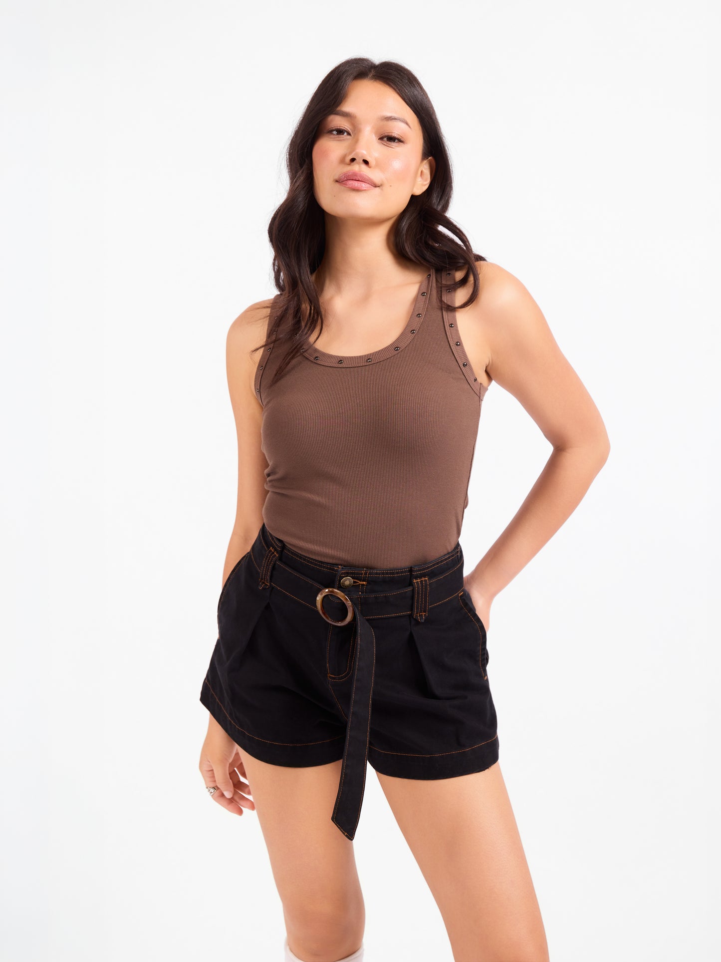 Ruby Studded Knit Tank