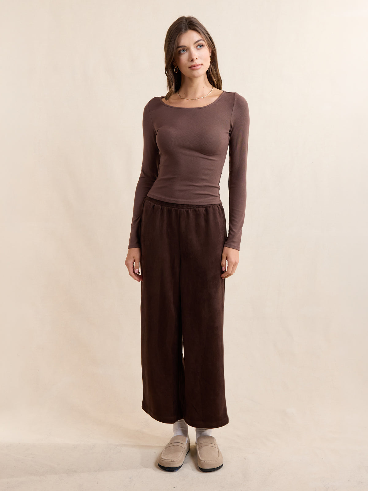 Ronan Boatneck Top - front view