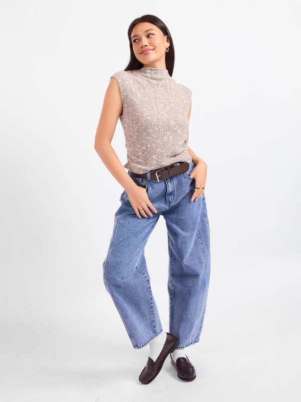 Billie Ruched Knit Top - mood image