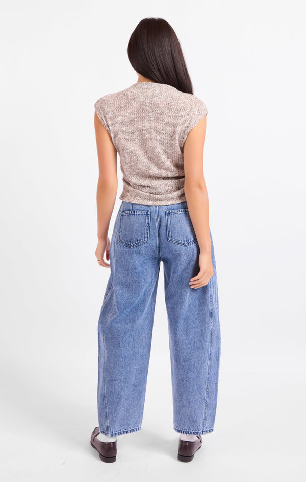 Billie Ruched Knit Top
