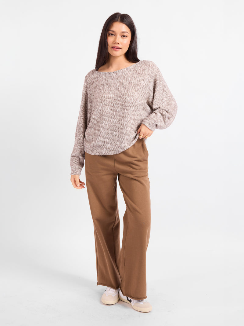 Billie Dolman Slv Knit Top - front view