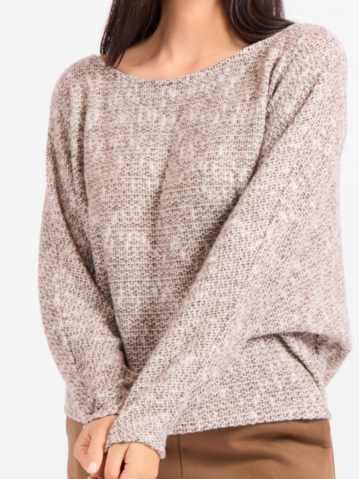 Billie Dolman Slv Knit Top - detail view