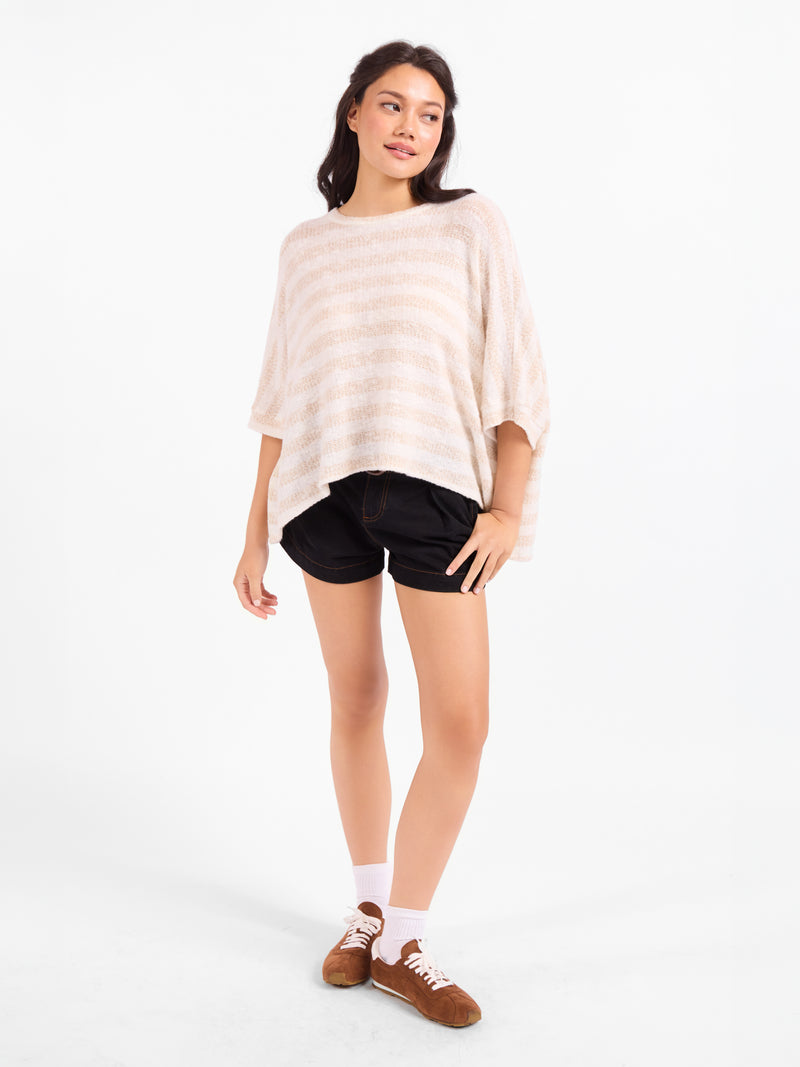 Billie Stripe Brushed Dolman Top