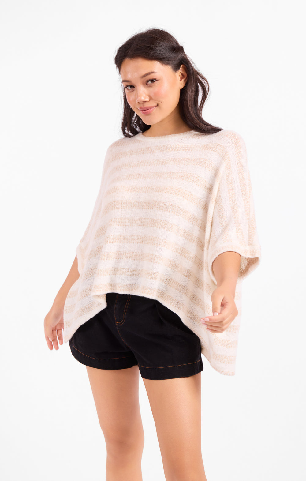 Billie Stripe Brushed Dolman Top
