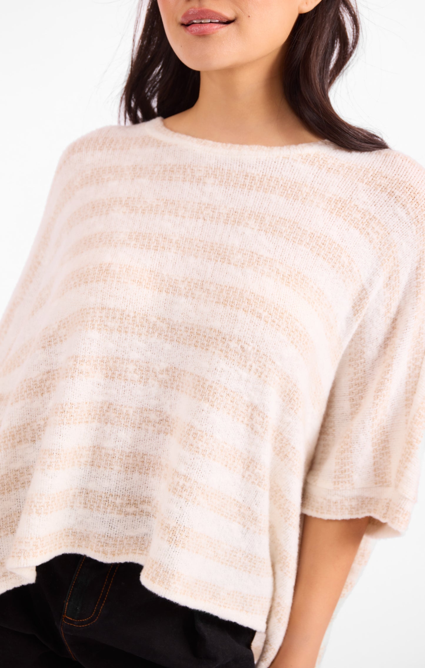 Billie Stripe Brushed Dolman Top