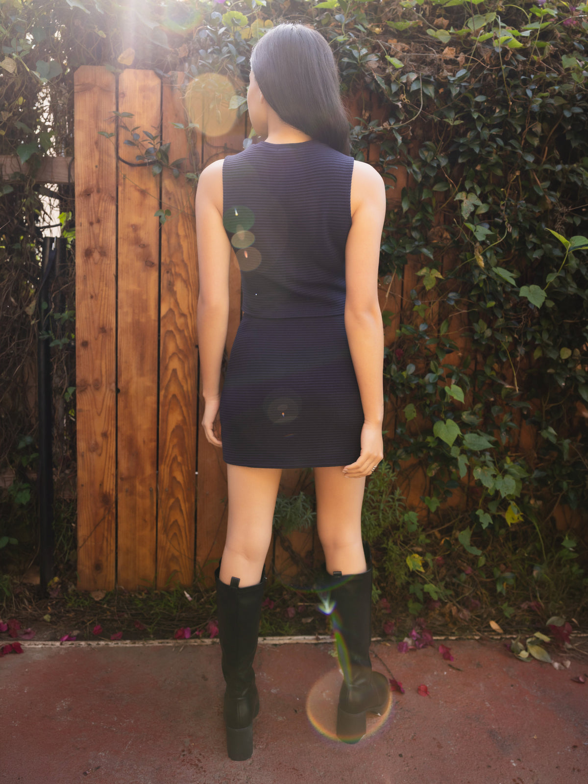 On A Stroll Knit Top - back view